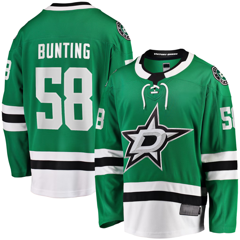 CAdoa D.Stars #58 Michael Bunting Kelly Green Home Breakaway Jerseys