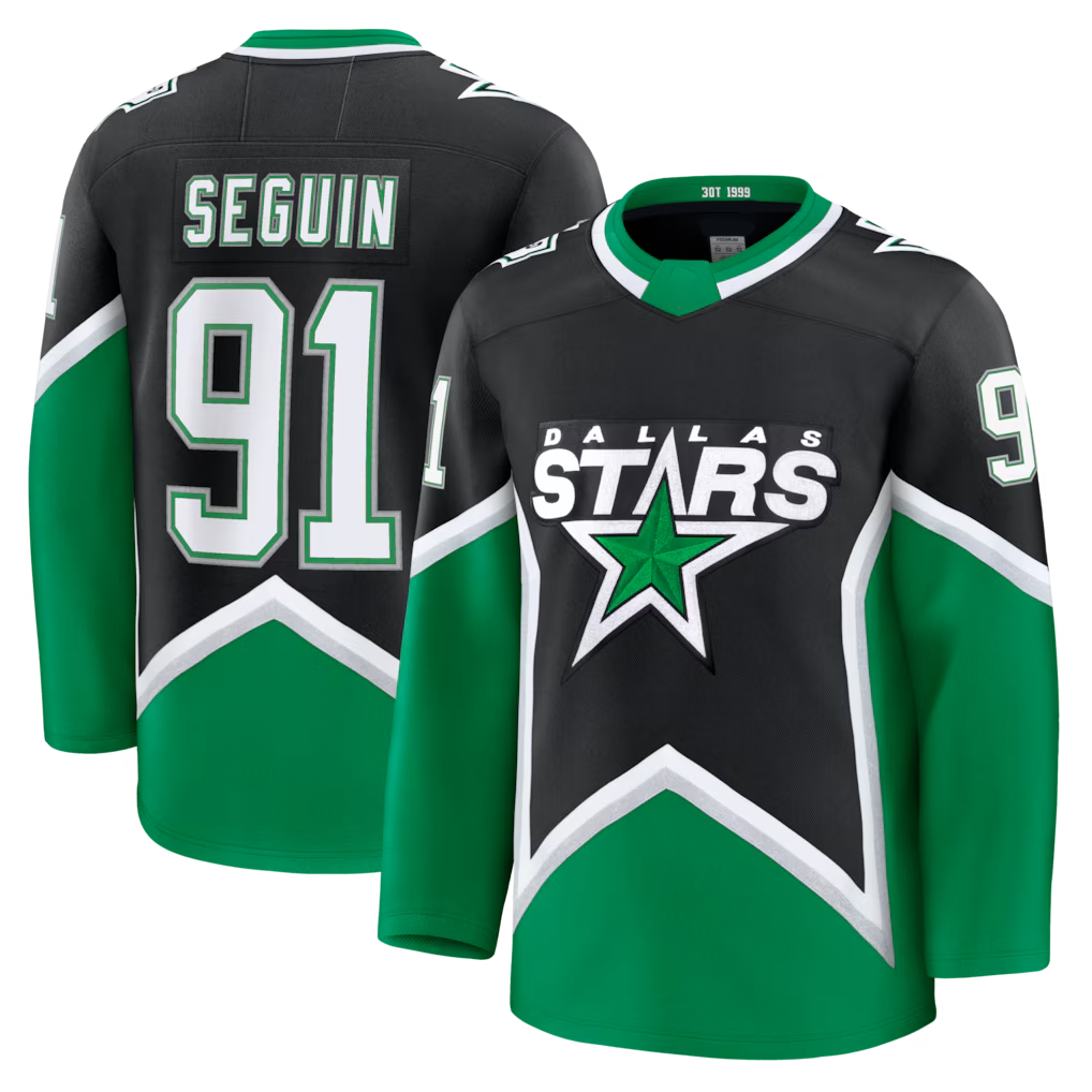 CAdoa D.Stars #91 Tyler Seguin Black Alternate Premium Jerseys