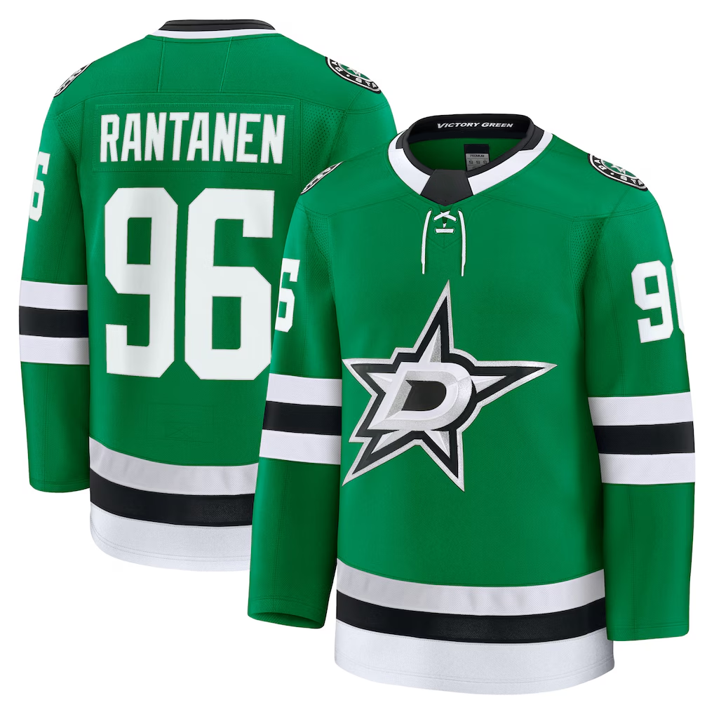 CAdoa D.Stars #96 Mikko Rantanen Kelly Green Home Premium Jerseys
