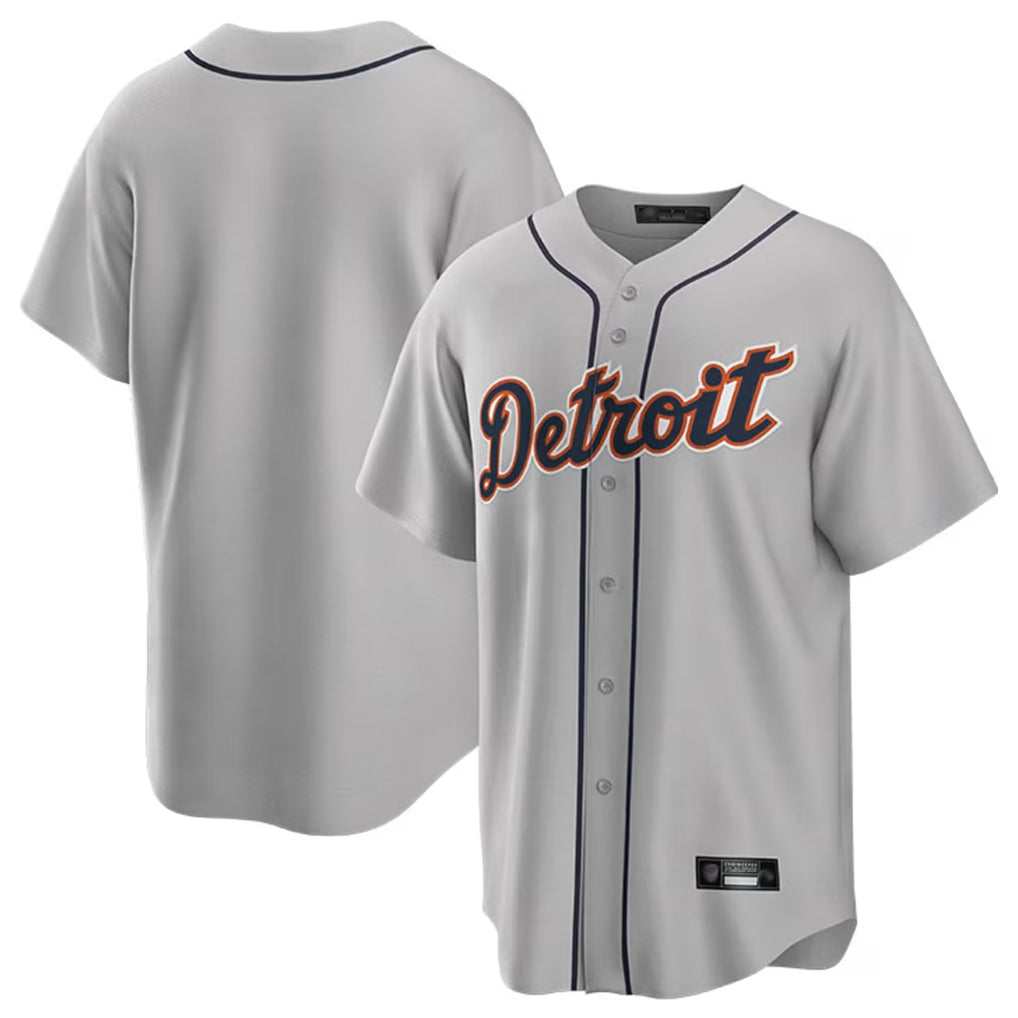 CAdoa D.Tigers Gray Home Game Blank Player Stitched Jerseys