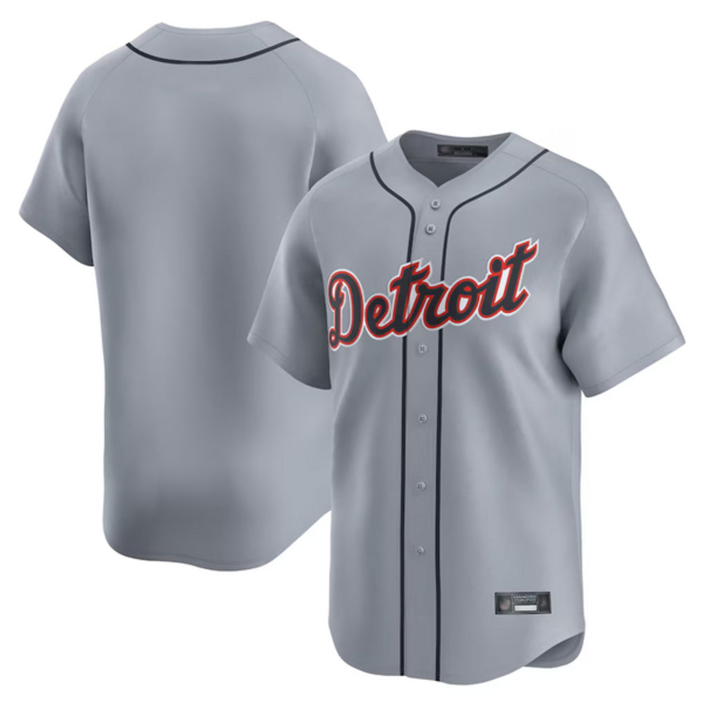 CAdoa D.Tigers Gray Home Limited Blank Player Stitched Jerseys