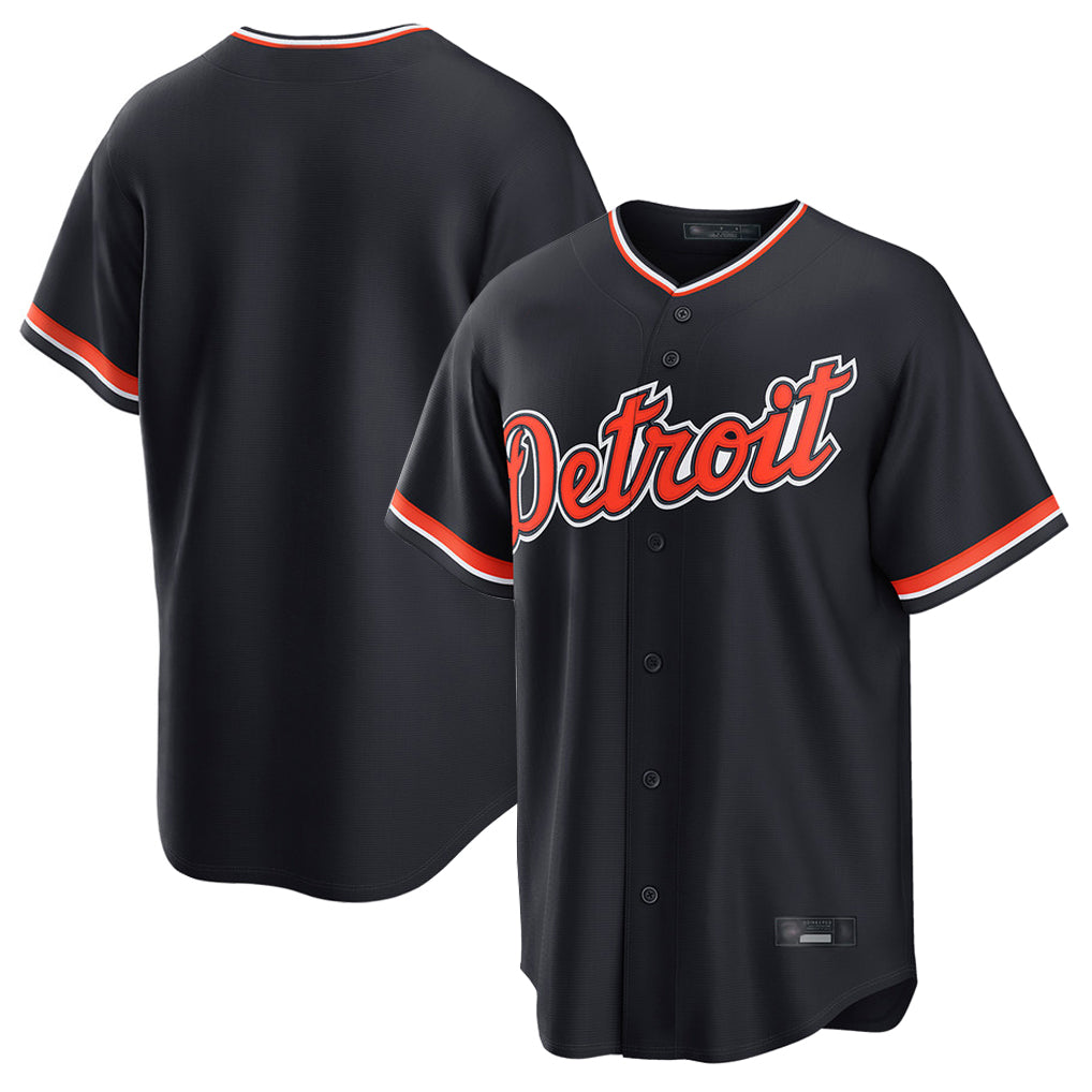 CAdoa D.Tigers Navy Home Game Blank Player Stitched Jerseys