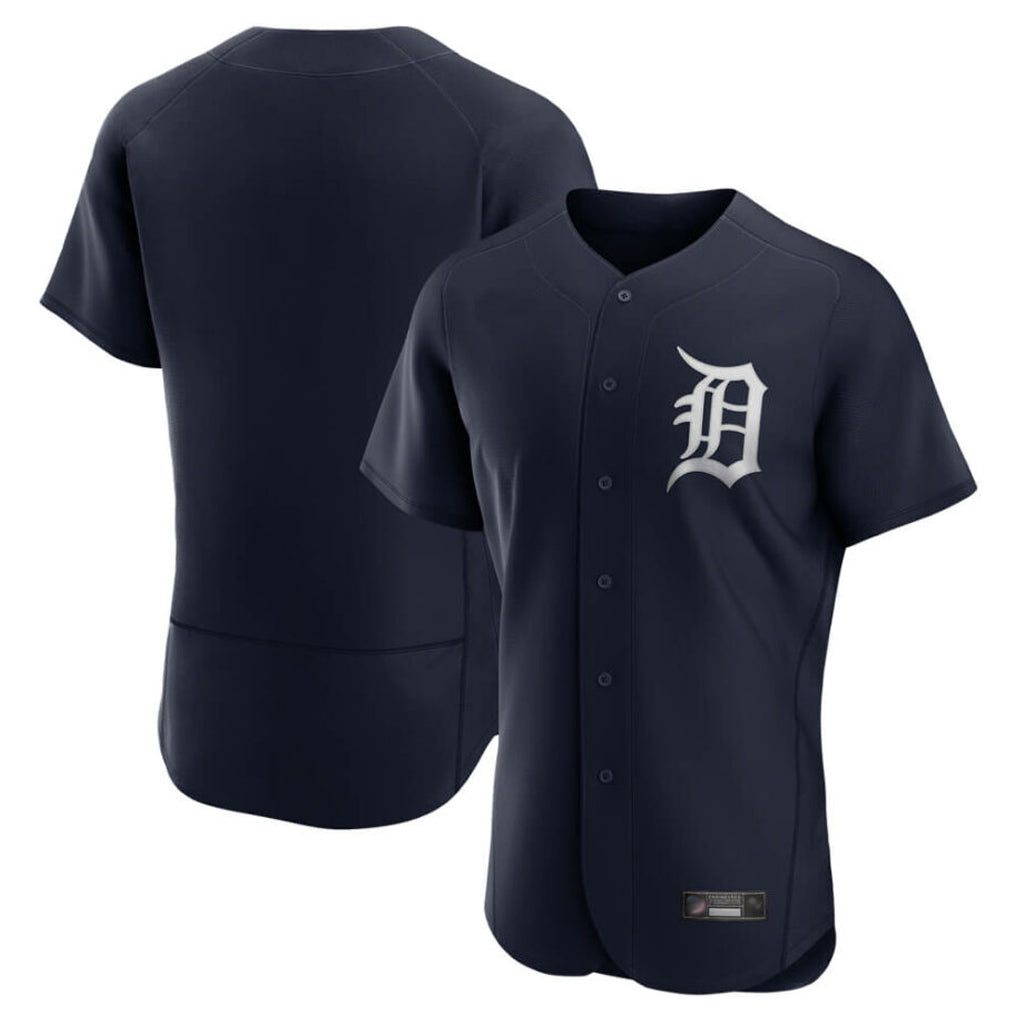 CAdoa D.Tigers Navy Home Limited Elite Blank Player Stitched Jerseys