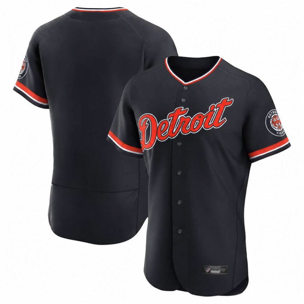 CAdoa D.Tigers Navy Limited Elite Home Game Blank Player Stitched Jerseys