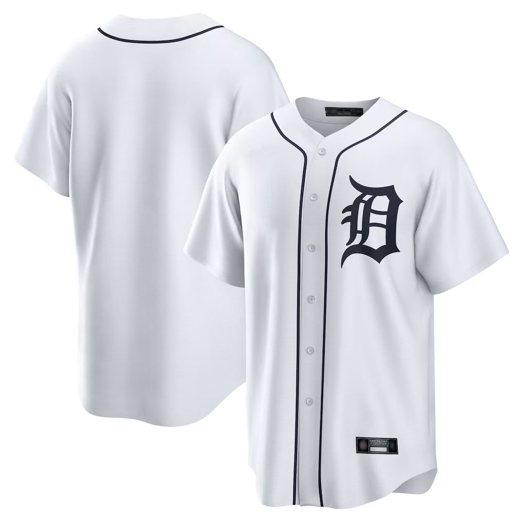 CAdoa D.Tigers White Home Game Blank Player Stitched Jerseys