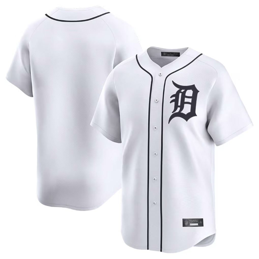 CAdoa D.Tigers White Home Limited Blank Player Stitched Jerseys