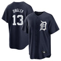 CAdoa D.Tigers #13 Dillon Dingler Player Navy Game Home Stitched Jerseys