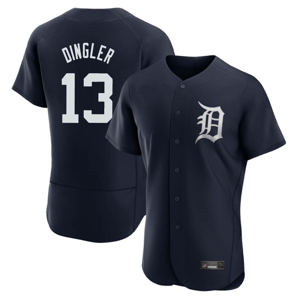 CAdoa D.Tigers #13 Dillon Dingler Player Navy Limited Elite Home Stitched Jerseys