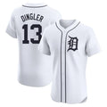 CAdoa D.Tigers #13 Dillon Dingler Player White Limited Elite Home Stitched Jerseys