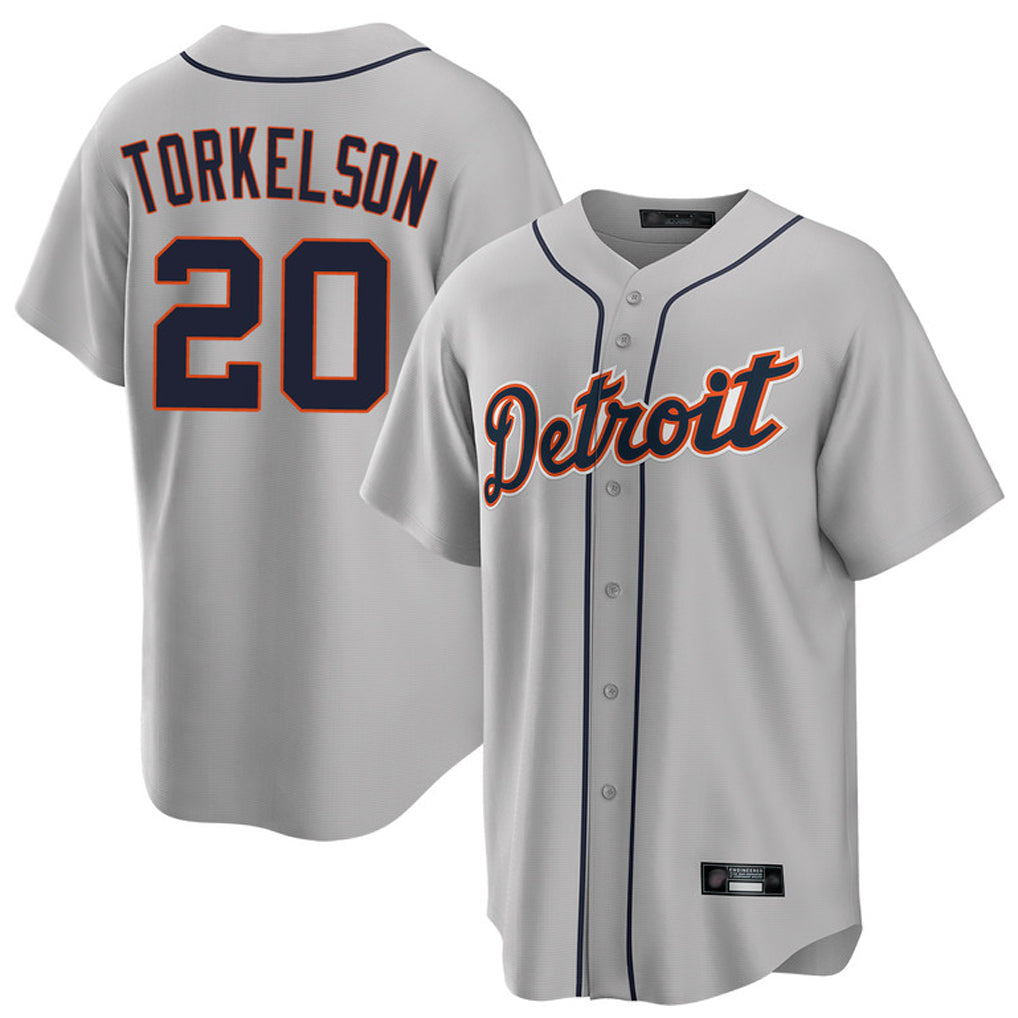 CAdoa D.Tigers #20 Spencer Torkelson Player Gray Home Game Stitched Jerseys