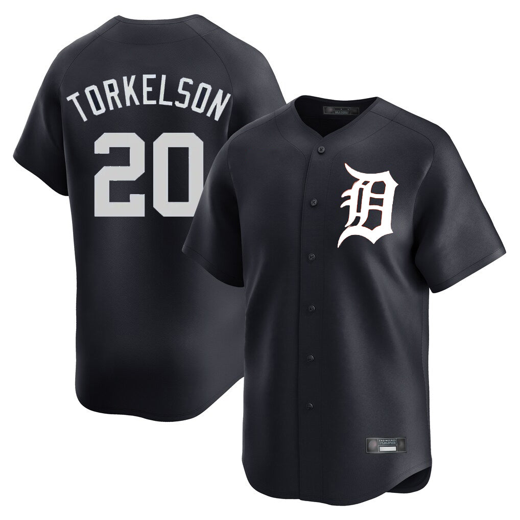 CAdoa D.Tigers #20 Spencer Torkelson Player Navy Home Limited Game Stitched Jerseys