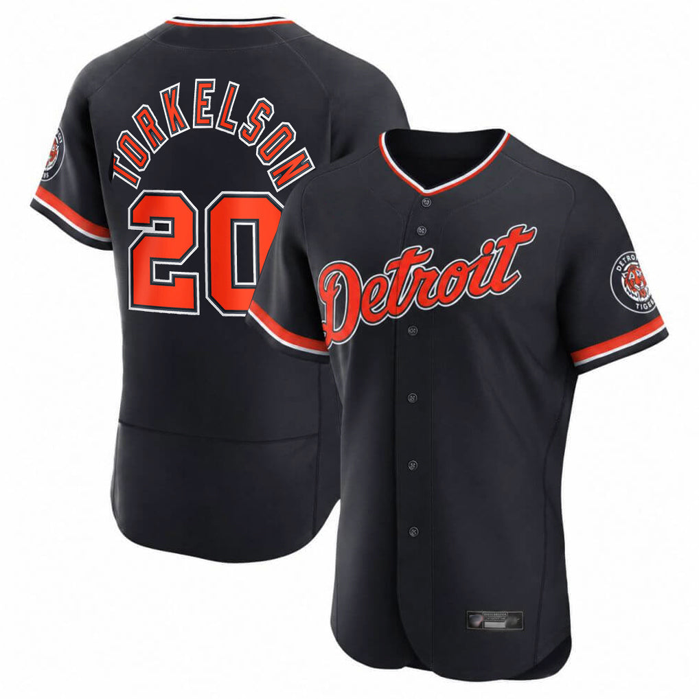 CAdoa D.Tigers #20 Spencer Torkelson Player Navy Limited Elite Home Game Stitched Jerseys