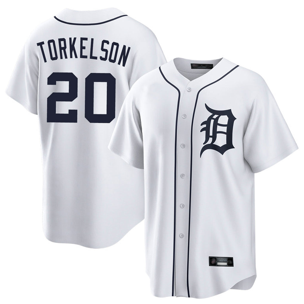 CAdoa D.Tigers #20 Spencer Torkelson Player White Home Game Stitched Jerseys
