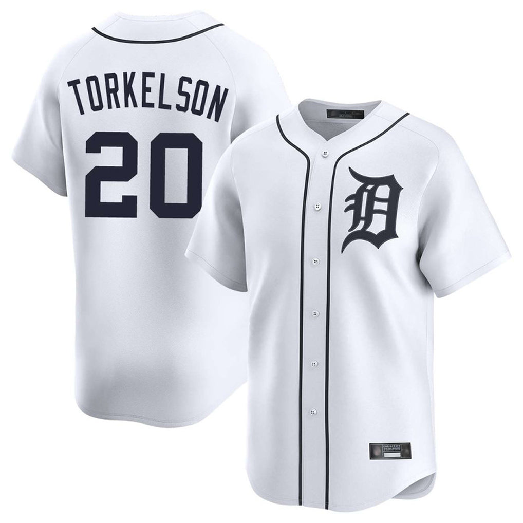 CAdoa D.Tigers #20 Spencer Torkelson Player White Home Limited Stitched Jerseys