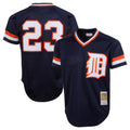 CAdoa D.Tigers #23 Kirk Gibson Player Mitchell & Ness Navy 1984 Mesh Batting Practice  T-shirt Stitched Jerseys
