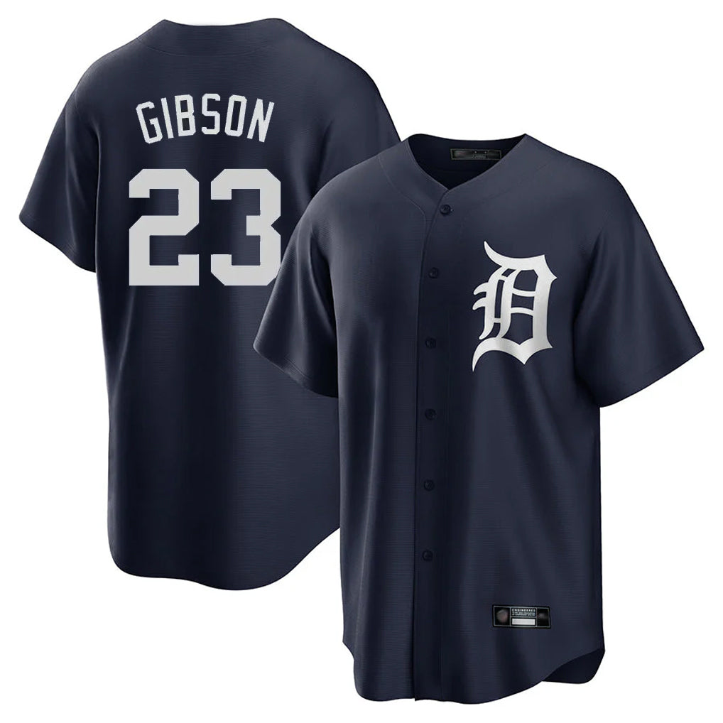 CAdoa D.Tigers #23 Kirk Gibson Player Navy Game Home Stitched Jerseys