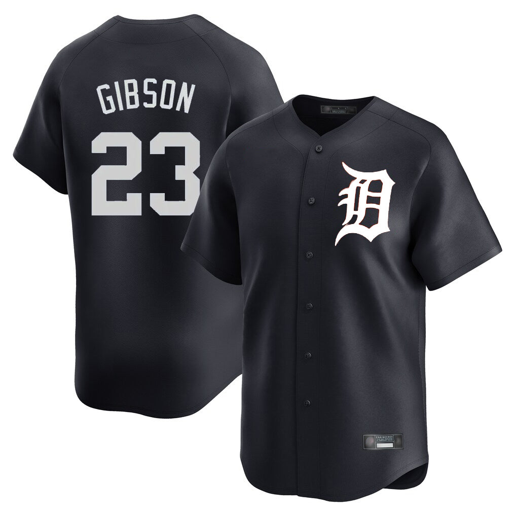 CAdoa D.Tigers #23 Kirk Gibson Player Navy Home Limited Game Stitched Jerseys