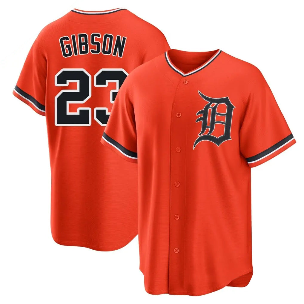 CAdoa D.Tigers #23 Kirk Gibson Player Orange Home Game Stitched Jerseys