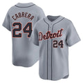 CAdoa D.Tigers #24 Miguel Cabrera Player Gray Home Limited Stitched Jerseys