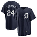 CAdoa D.Tigers #24 Miguel Cabrera Player Navy Game Home Stitched Jerseys