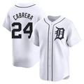 CAdoa D.Tigers #24 Miguel Cabrera Player White Home Limited Stitched Jerseys