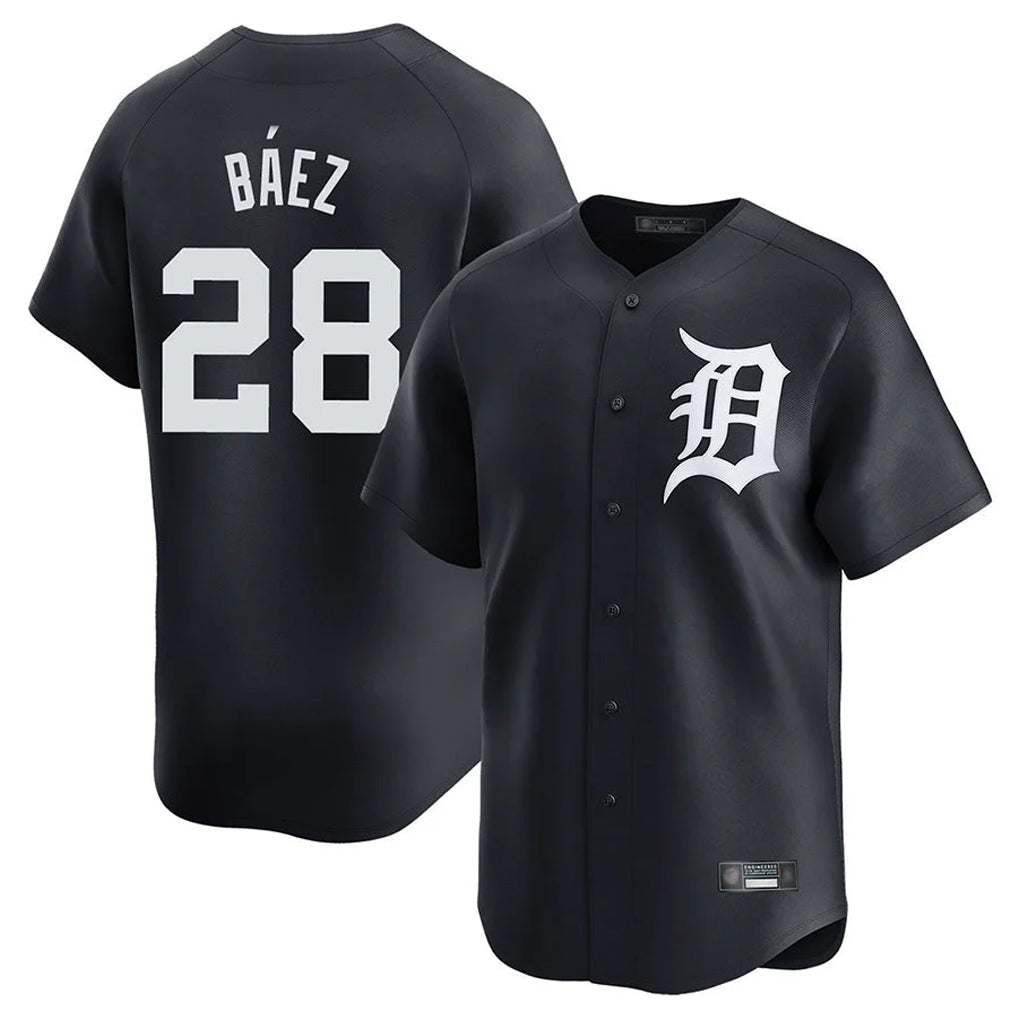 CAdoa D.Tigers #28 Javier B¡§¡éez Player Navy Home Limited Game Stitched Jerseys