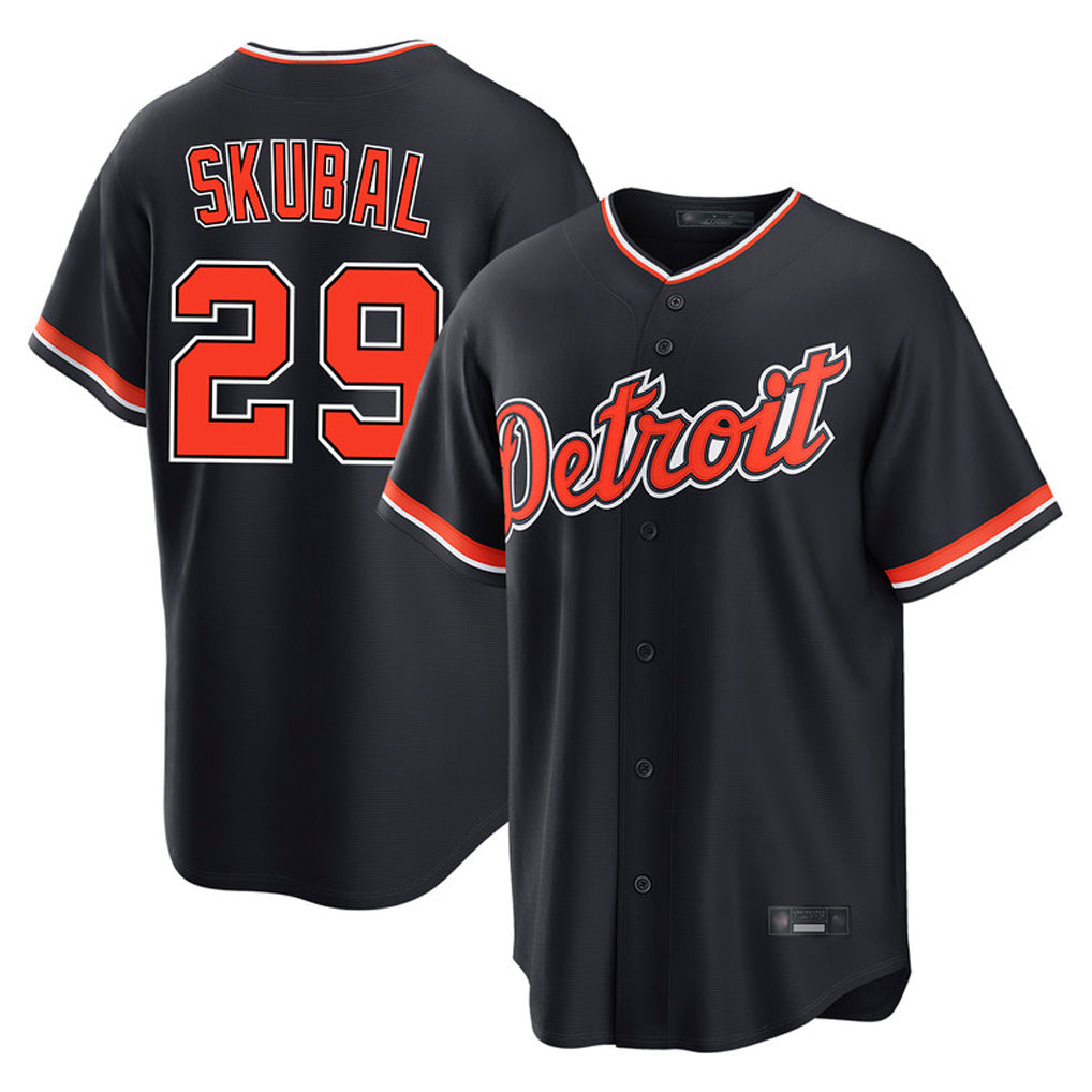 CAdoa D.Tigers #29 Tarik Skubal Player Navy Home Game Stitched Jerseys