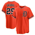 CAdoa D.Tigers #29 Tarik Skubal Player Orange Home Game Stitched Jerseys