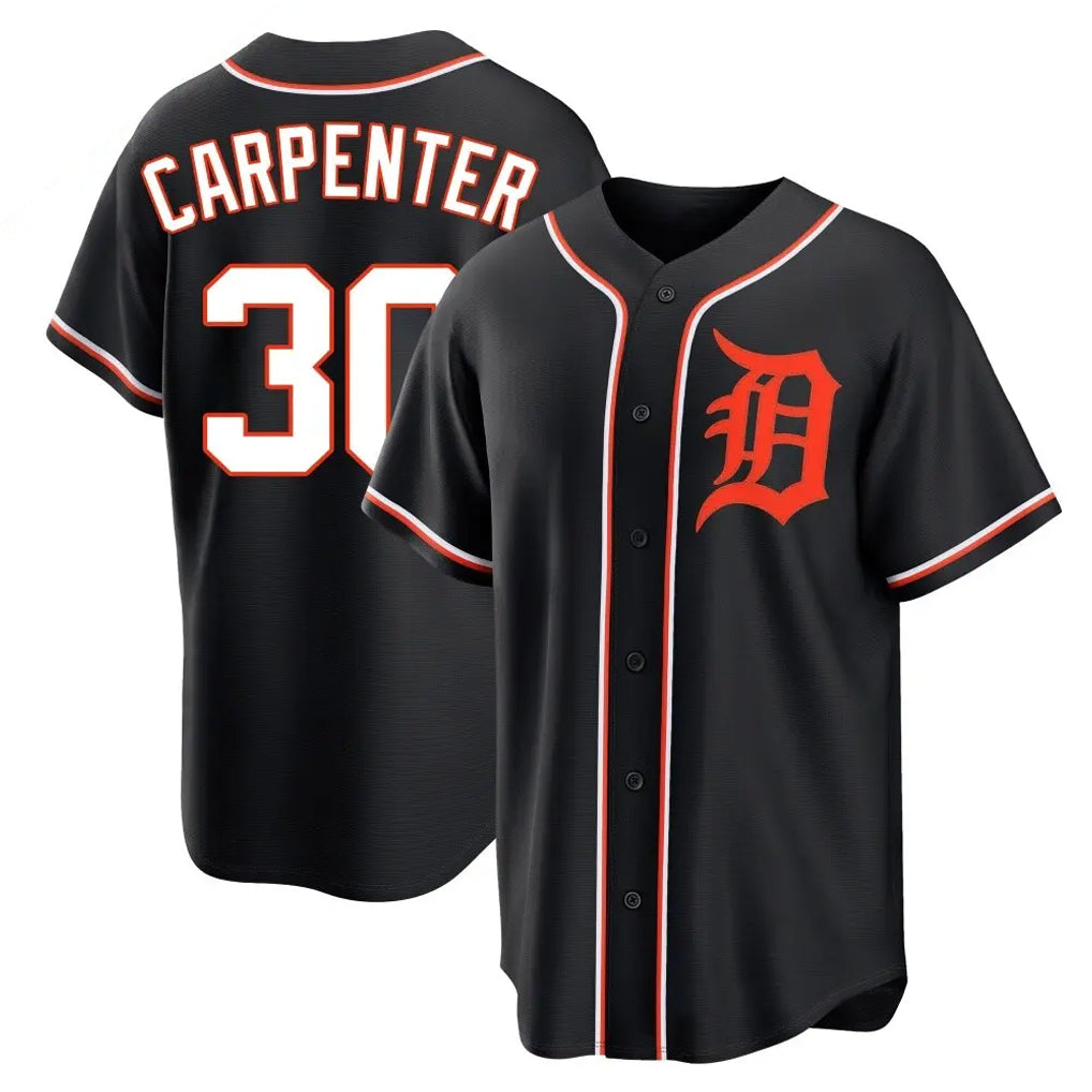 CAdoa D.Tigers #30 Kerry Carpenter Player Black Fashion Out Home Game Stitched Jerseys