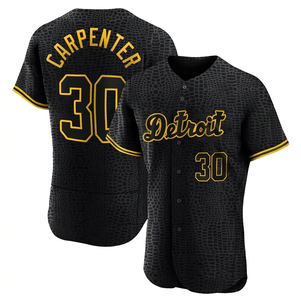 CAdoa D.Tigers #30 Kerry Carpenter Player Black Snake Skin City Limited Elite Home Stitched Jerseys