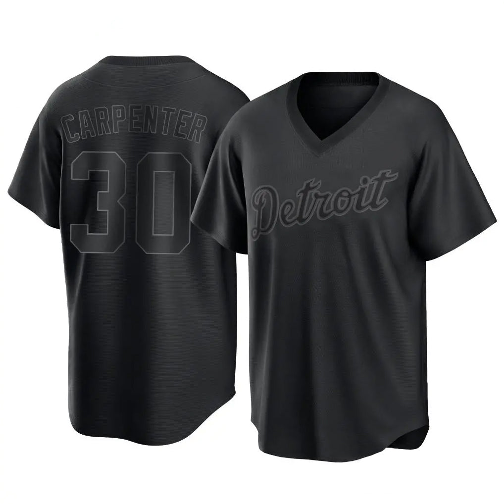 CAdoa D.Tigers #30 Kerry Carpenter Player Black T-shirt Home Game Stitched Jerseys
