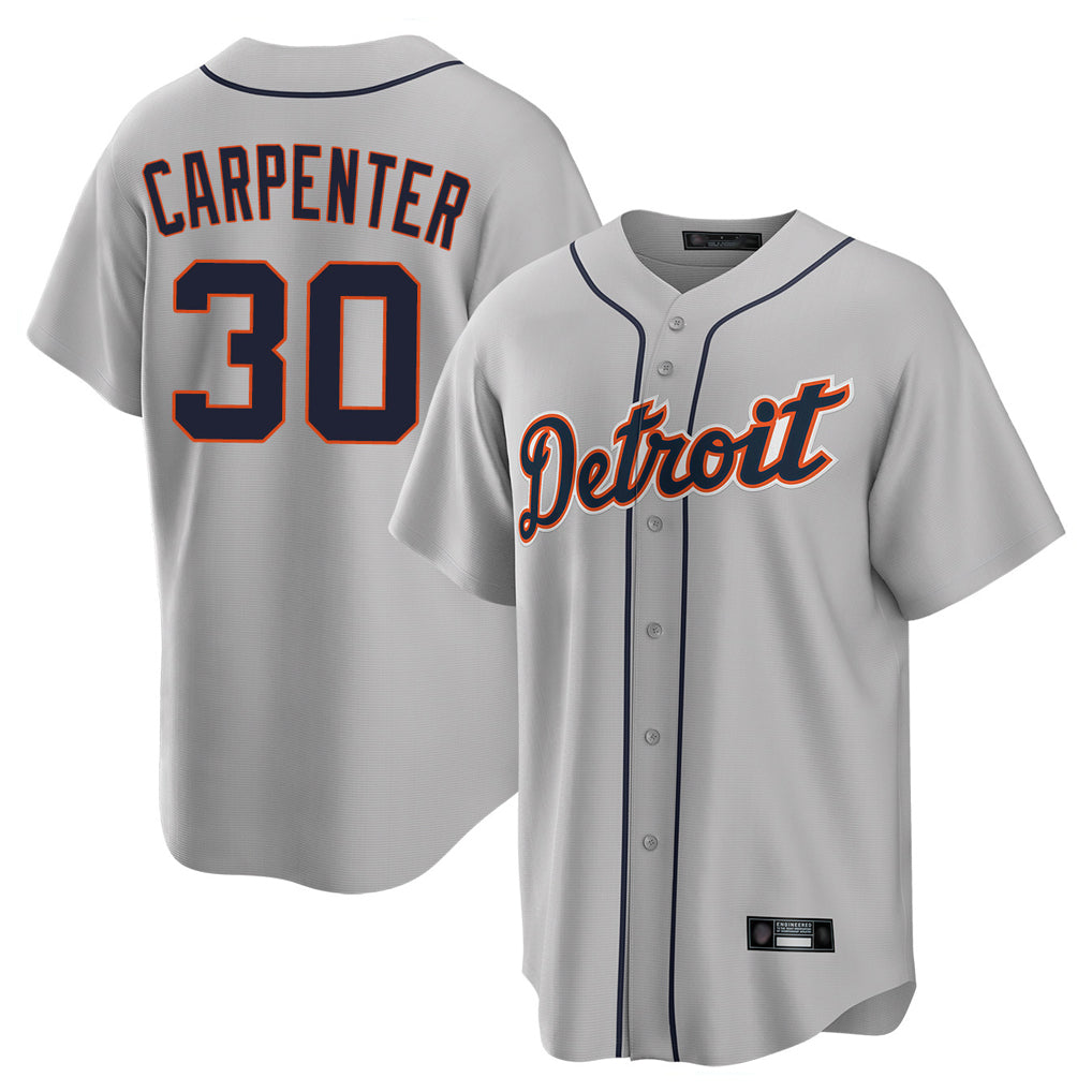 CAdoa D.Tigers #30 Kerry Carpenter Player Gray Home Game Stitched Jerseys