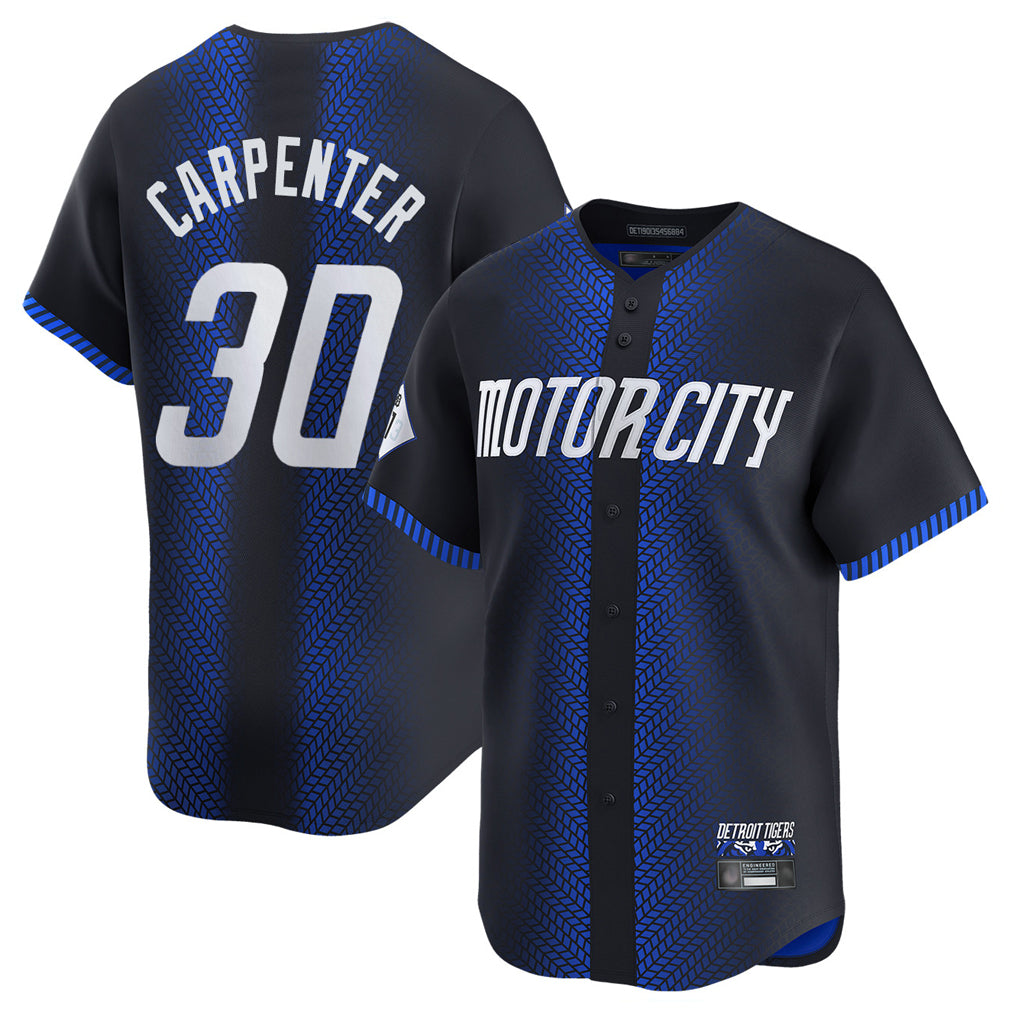 CAdoa D.Tigers #30 Kerry Carpenter Player Navy City Connect Home Limited Stitched Jerseys