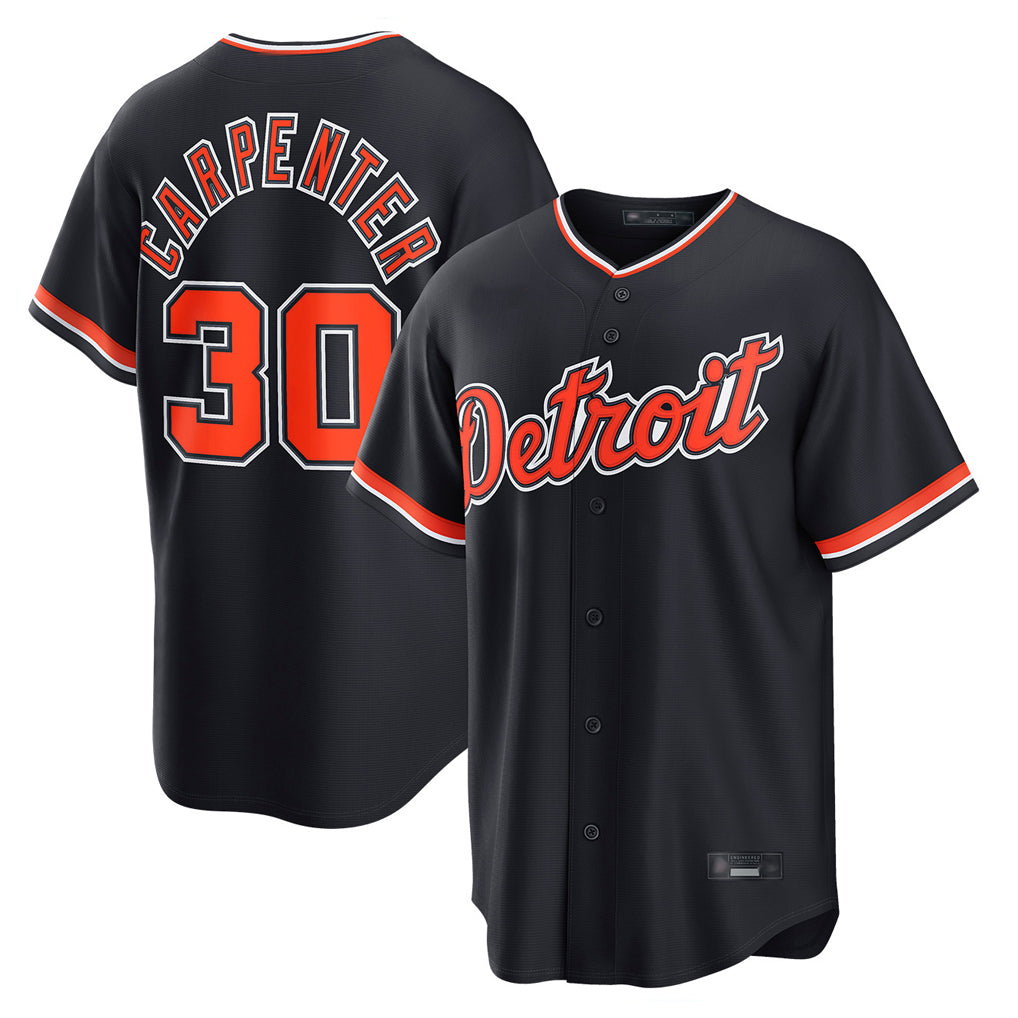CAdoa D.Tigers #30 Kerry Carpenter Player Navy Home Game Stitched Jerseys