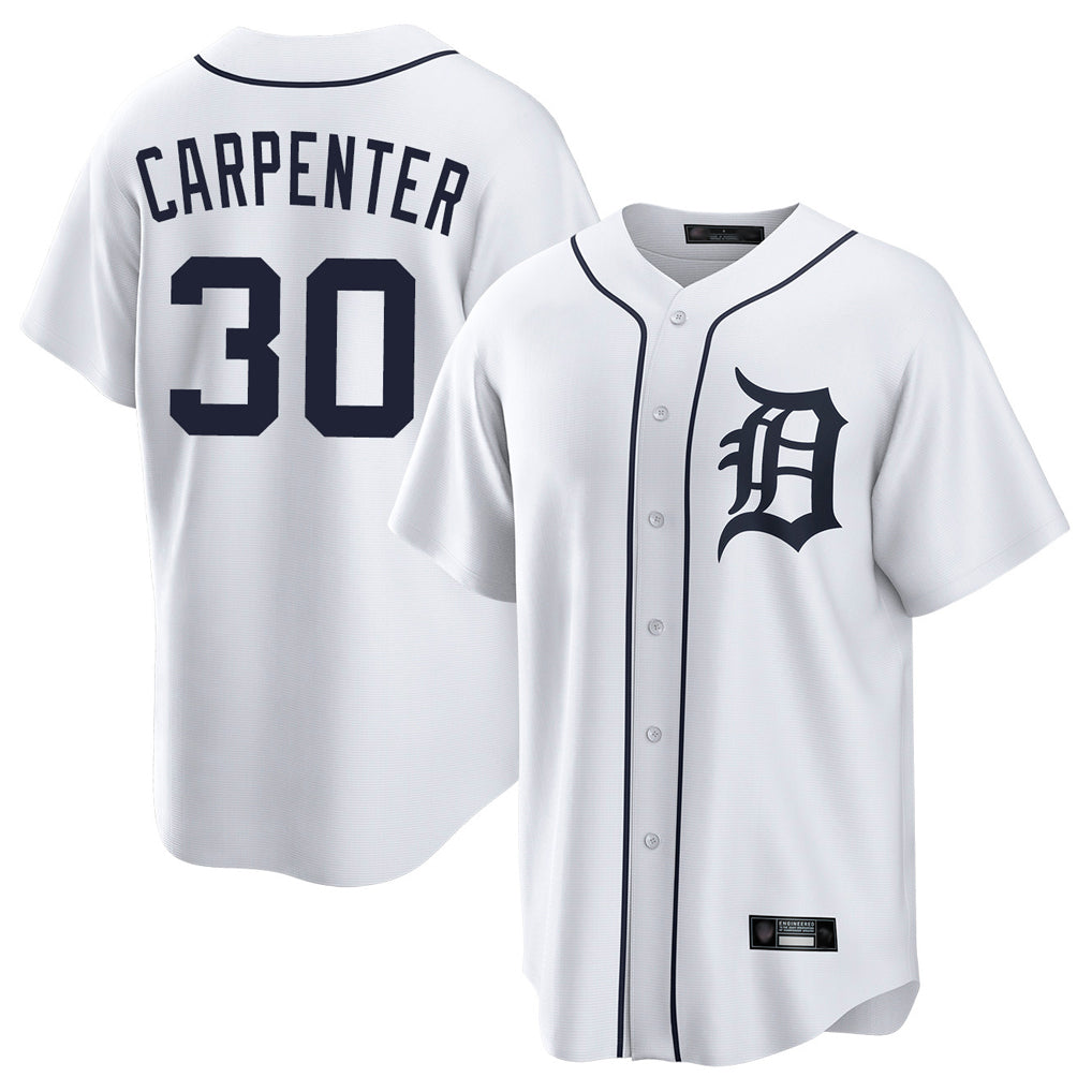 CAdoa D.Tigers #30 Kerry Carpenter Player White Home Game Stitched Jerseys