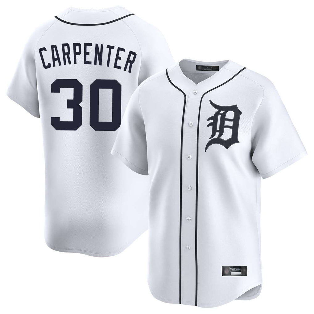 CAdoa D.Tigers #30 Kerry Carpenter Player White Home Limited Stitched Jerseys