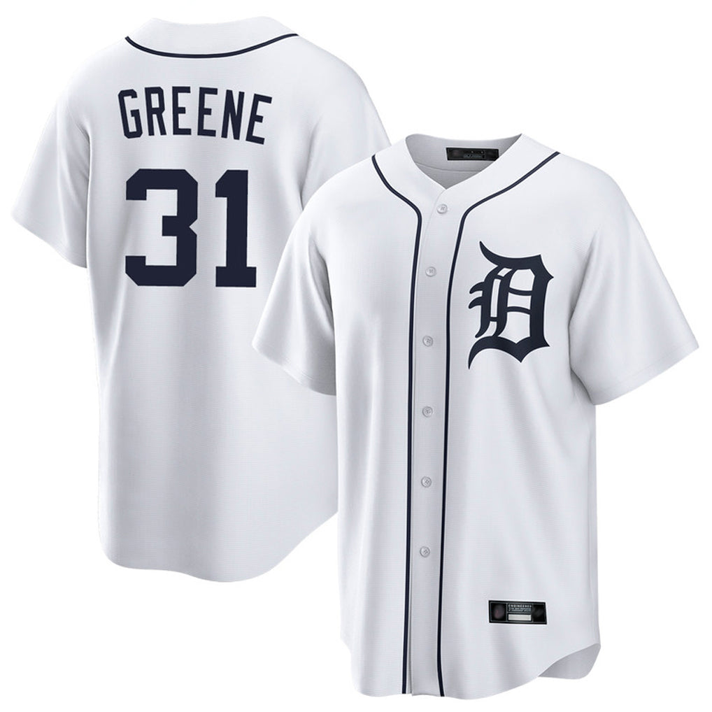 CAdoa D.Tigers #31 Riley Greene Player White Home Game Stitched Jerseys