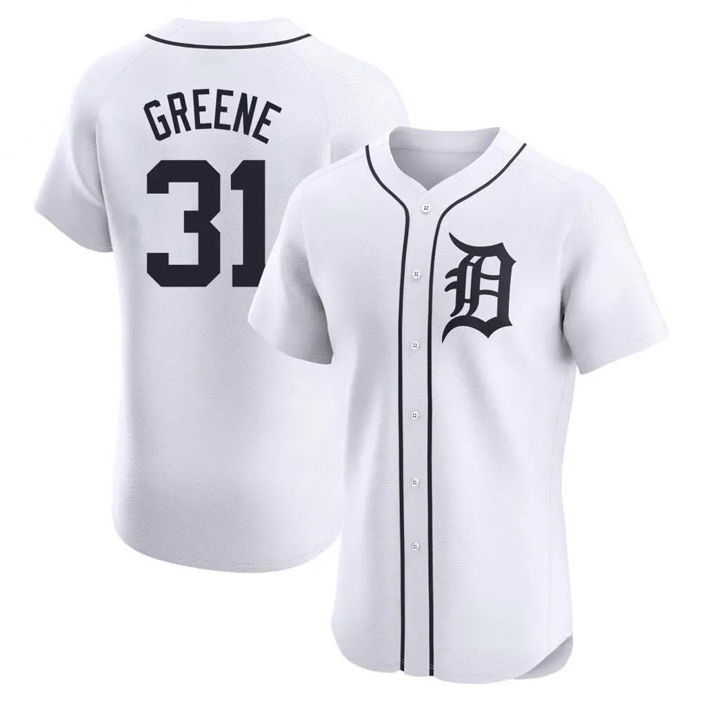 CAdoa D.Tigers #31 Riley Greene Player White Limited Elite Home Stitched Jerseys