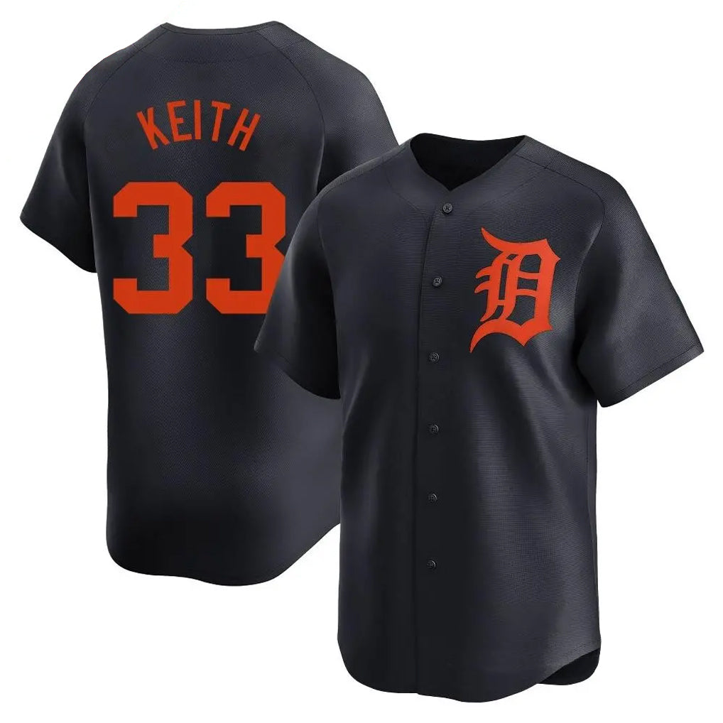 CAdoa D.Tigers #33 Colt Keith Player Navy Home Limited Stitched Jerseys