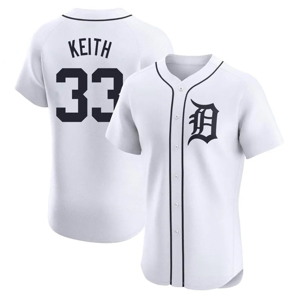 CAdoa D.Tigers #33 Colt Keith Player White Limited Elite Home Stitched Jerseys