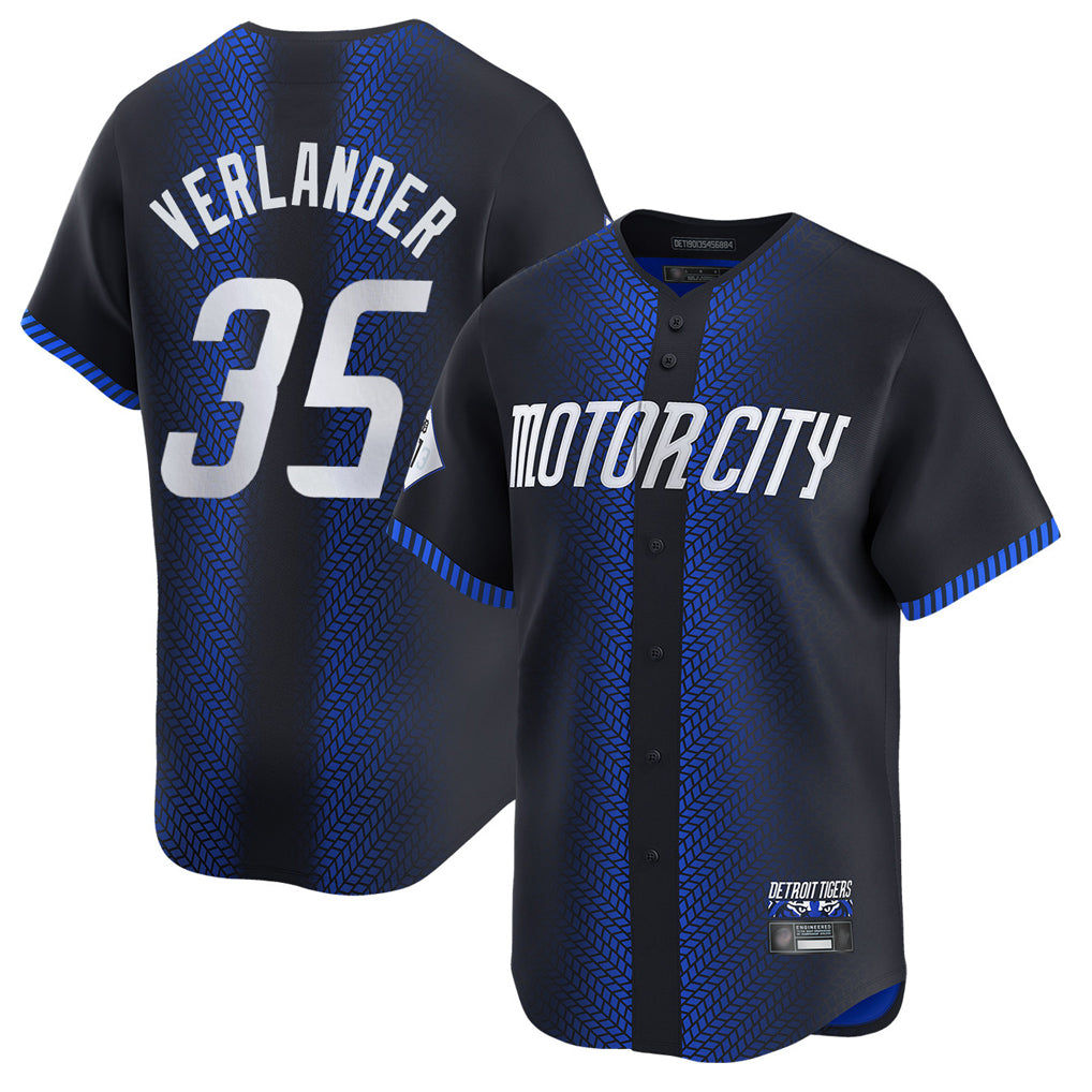 CAdoa D.Tigers #35 Justin Verlander Player Navy City Connect Home Limited Stitched Jerseys