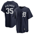 CAdoa D.Tigers #35 Justin Verlander Player Navy Game Home Stitched Jerseys