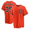 CAdoa D.Tigers #35 Justin Verlander Player Orange Home Game Stitched Jerseys