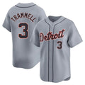 CAdoa D.Tigers #3 Alan Trammell Player Gray Home Limited Stitched Jerseys