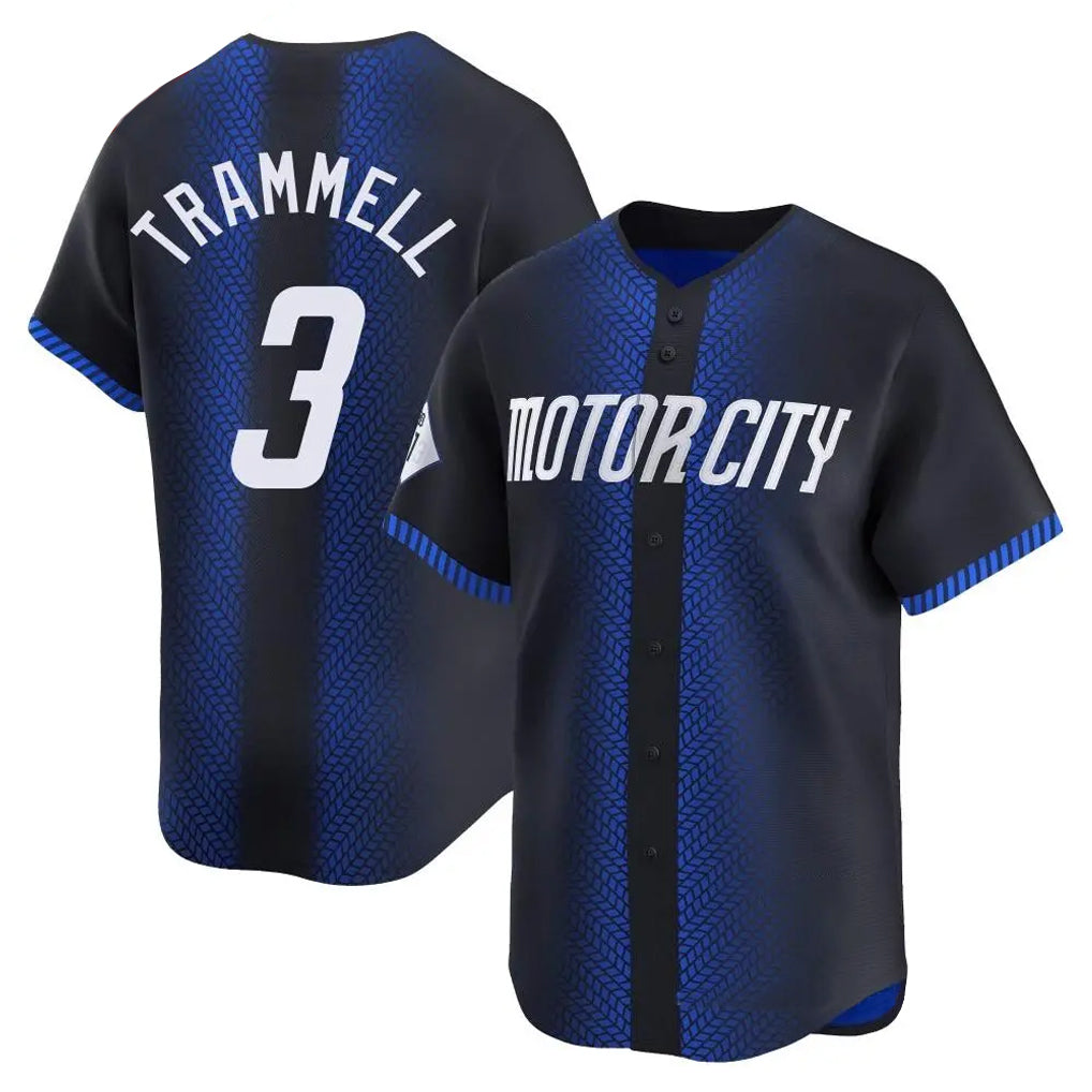 CAdoa D.Tigers #3 Alan Trammell Player Navy City Connect Home Limited Stitched Jerseys