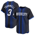 CAdoa D.Tigers #3 Alan Trammell Player Navy Game Home Stitched Jerseys
