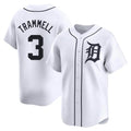 CAdoa D.Tigers #3 Alan Trammell Player White Home Limited Stitched Jerseys