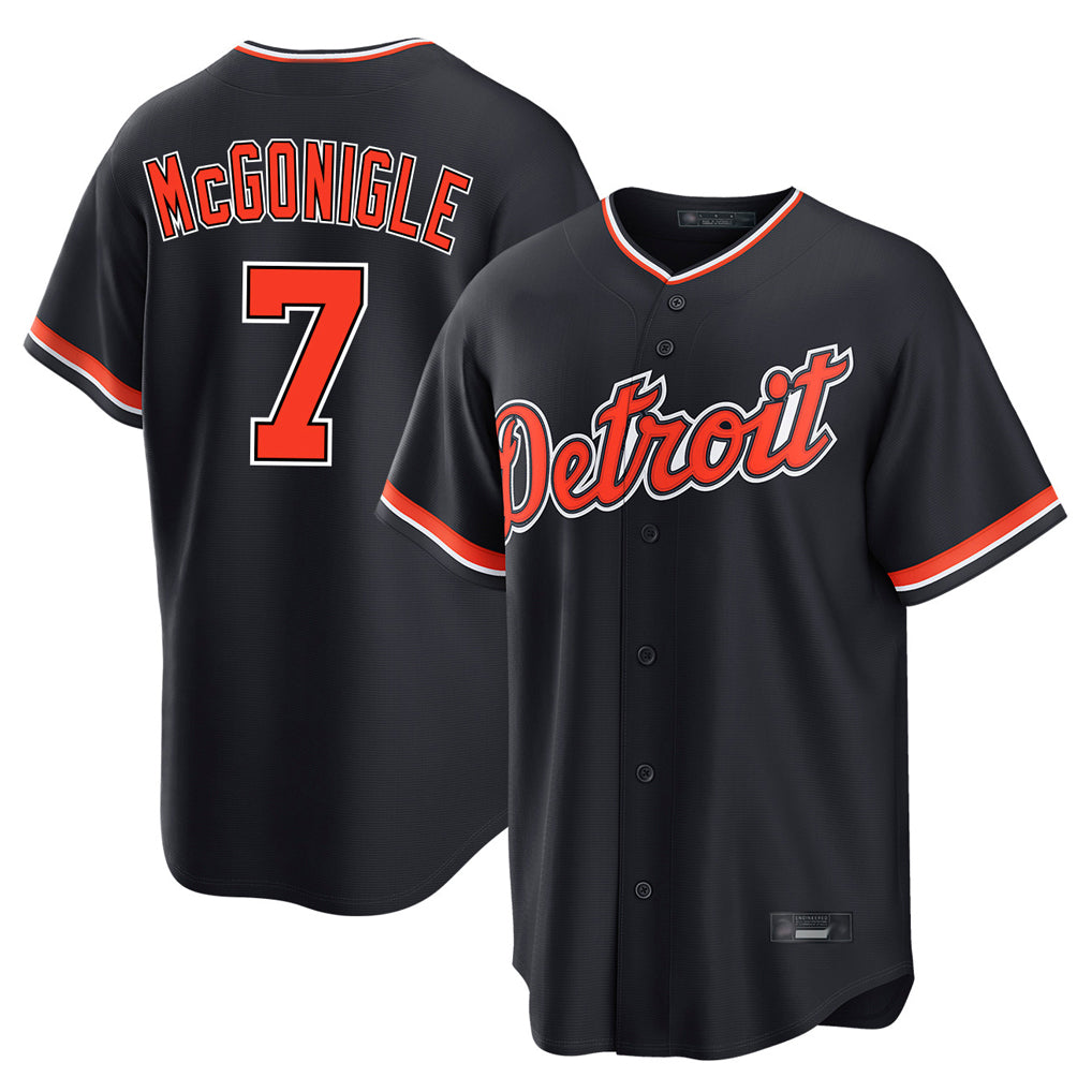 CAdoa D.Tigers #7 Kevin McGonigle Player Navy Home Game Stitched Jersey