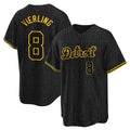CAdoa D.Tigers #8 Matt Vierling Player Black Snake Skin City Home Game Stitched Jerseys