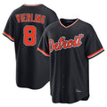 CAdoa D.Tigers #8 Matt Vierling Player Navy Home Game Stitched Jerseys